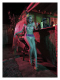 Tiki Bar Pin-Up Girl Giclee Print by David Perry