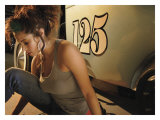 Hot Rod Pin-Up Girl Lámina giclée por David Perry Hot Rod Pin-Up Girl Lámina giclée por David Perry