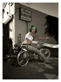 Bicycle Pin-Up Girl reproduction procédé giclée par David Perry