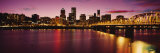 Willamette River at Sunset, Portland, Oregon, USA Photographic Print by Panoramic Images 