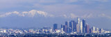 Snowcapped San Gabriel Mountains, Los Angeles, California, USA Fotografisk tryk af Panoramic Images