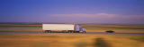Panoramic Images - Truck and a Car Moving on a Highway, Highway 5, California, USA - Fotografik Baskı Panoramic Images - Truck and a Car Moving on a Highway, Highway 5, California, USA - Fotografik Baskı