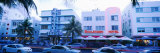 Traffic on Road in Front of Hotels, Ocean Drive, Miami, Florida, USA Photographic Print by Panoramic Images 