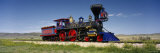 Train Engine on a Railroad Track, Jupiter, Golden Spike National Historic Site, Utah, USA Fotografisk tryk af Panoramic Images