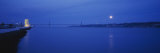 Memorial Lit Up at Night, Monument to the Discoveries, April 25th Bridge, Lisbon, Portugal Photographic Print by Panoramic Images 
