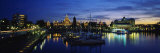 Parliament Building at Night, Vancouver Island, Victoria, British Columbia, Canada Reprodukcja zdjęcia autor Panoramic Images