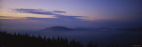 Silhouette of Mountain at Dusk, Mount Equinox, Manchester, Vermont, New England, USA Photographic Print by Panoramic Images 