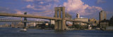 Boat in a River, Brooklyn Bridge, East River, New York City, New York, USA Photographic Print by Panoramic Images 