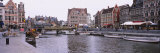 Tourboats Docked at a Harbor, Leie River, Graslei, Ghent, Belgium Photographic Print by Panoramic Images 