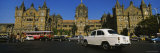 Traffic in Front of a Railroad Station, Victoria Station, Mumbai, Maharashtra, India Photographic Print by Panoramic Images 