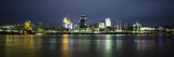 Buildings at the Waterfront Lit Up at Night, Ohio River, Cincinnati, Ohio, USA Photographie par Panoramic Images 