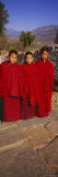 Three Monks Standing Together, Paro, Bhutan Photographic Print by Panoramic Images 