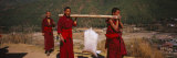 Monks Carrying a Sack of Sand on Their Shoulders, Dechen Phodrang, Thimphu, Bhutan Photographic Print by Panoramic Images 