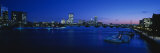 Buildings Lit Up at Dusk, Charles River, Boston, Massachusetts, USA Photographic Print by Panoramic Images 