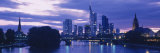 Buildings Lit Up at Night, Frankfurt, Germany Photographic Print by Panoramic Images 