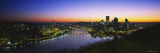 Buildings Lit Up at Dawn, Pittsburgh, Pennsylvania, USA Photographic Print by Panoramic Images Buildings Lit Up at Dawn, Pittsburgh, Pennsylvania, USA Photographic Print by Panoramic Images