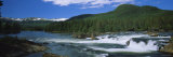 River in Front of Tree Covered Mountain, Norway Photographic Print by Panoramic Images 