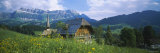Chalet and a Church on a Landscape, Emmental, Switzerland Photographic Print by Panoramic Images 
