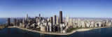Aerial View of Lake Michigan, Lake Shore Drive, Chicago, Illinois, USA Fotografie-Druck von Panoramic Images 