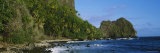 Palm Trees on the Coast, Marquesas Islands, Tahiti, French Polynesia Lámina fotográfica por Panoramic Images