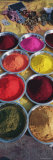 Powder Paints in Bowls, Orchha, Madhya Pradesh, India Photographic Print by Panoramic Images 