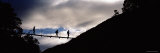 Three People Walking on a Footbridge, Mt. Aspiring National Park, Otago, South Island, New Zealand Lámina fotográfica por Panoramic Images