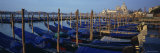 Gondolas Moored at a Harbor, Santa Maria Della Salute, Venice, Italy Photographic Print by Panoramic Images 