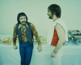 The Who-John Entwistle and Keith Moon Backstage 1974 Photo