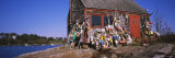 Lobster Buoys on a Shed, Harpswell Cove, Maine, USA Photographic Print by Panoramic Images