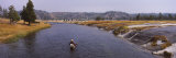 Fisherman Fishing in a River, Firehole River, Yellowstone National Park, Wyoming, USA Photographic Print by Panoramic Images 