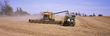 Combine Harvesting Soybeans in a Field, Minnesota, USA Lámina fotográfica por Panoramic Images