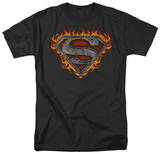 Superman - Iron Fire Shield T-shirts