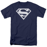 Superman - Navy & White Shield T-shirts