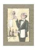 The Wine Waiter Giclee Print by Julia Hawkins