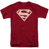 Superman - Crimson & Cream Shield T-shirts