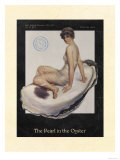 La Perle dans l'huître Reproduction procédé giclée