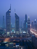 Emirates Towers, Sheik Zayed Road Area, Dubai, United Arab Emirates Photographie par Walter Bibikow