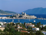 Coastal View and St.Peter's Castle, Bodrum, Aegean Coast, Turkey Photographic Print by Steve Vidler