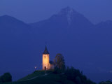 Church of St. Prim, Jamnik, Slovenia Photographic Print by Walter Bibikow