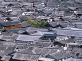 Old Town, Ancient Rooftops, Lijiang, Yunnan Province, China Photographic Print by Steve Vidler