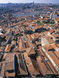 Rooftops of Old City, Porto, Portugal Photographic Print by Jon Arnold