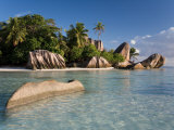 Anse Source d'Argent Beach, La Digue Island, Seychelles Fotografisk tryk af Michele Falzone Anse Source d'Argent Beach, La Digue Island, Seychelles Fotografisk tryk af Michele Falzone