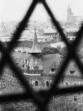 Old Town from Window of Wavel Cathedral, Krakow, Poland Photographic Print by Walter Bibikow