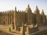 Djenne Mosque, Djenne, Niger Inland Delta, Mopti Region, Mali Fotografisk tryk af Gavin Hellier