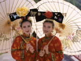 Women Dressed in Traditional Costume, Beijing, China Photographic Print by Steve Vidler