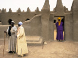 Mosque at Sennissa, Nr Djenne, Mali Photographic Print by Peter Adams