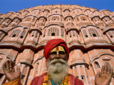 Palace of the Winds, Holyman, Jaipur, Rajasthan, India Photographic Print by Steve Vidler
