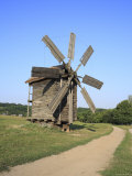 Wooden Windmill, Pirogovo, Near Kiev, Ukraine Photographic Print by Ivan Vdovin