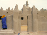 Mosque at Sennissa, Nr Djenne, Mali Photographic Print by Peter Adams