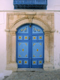 Doorway, Sidi Bou Said, Tunisia Photographic Print by Jon Arnold